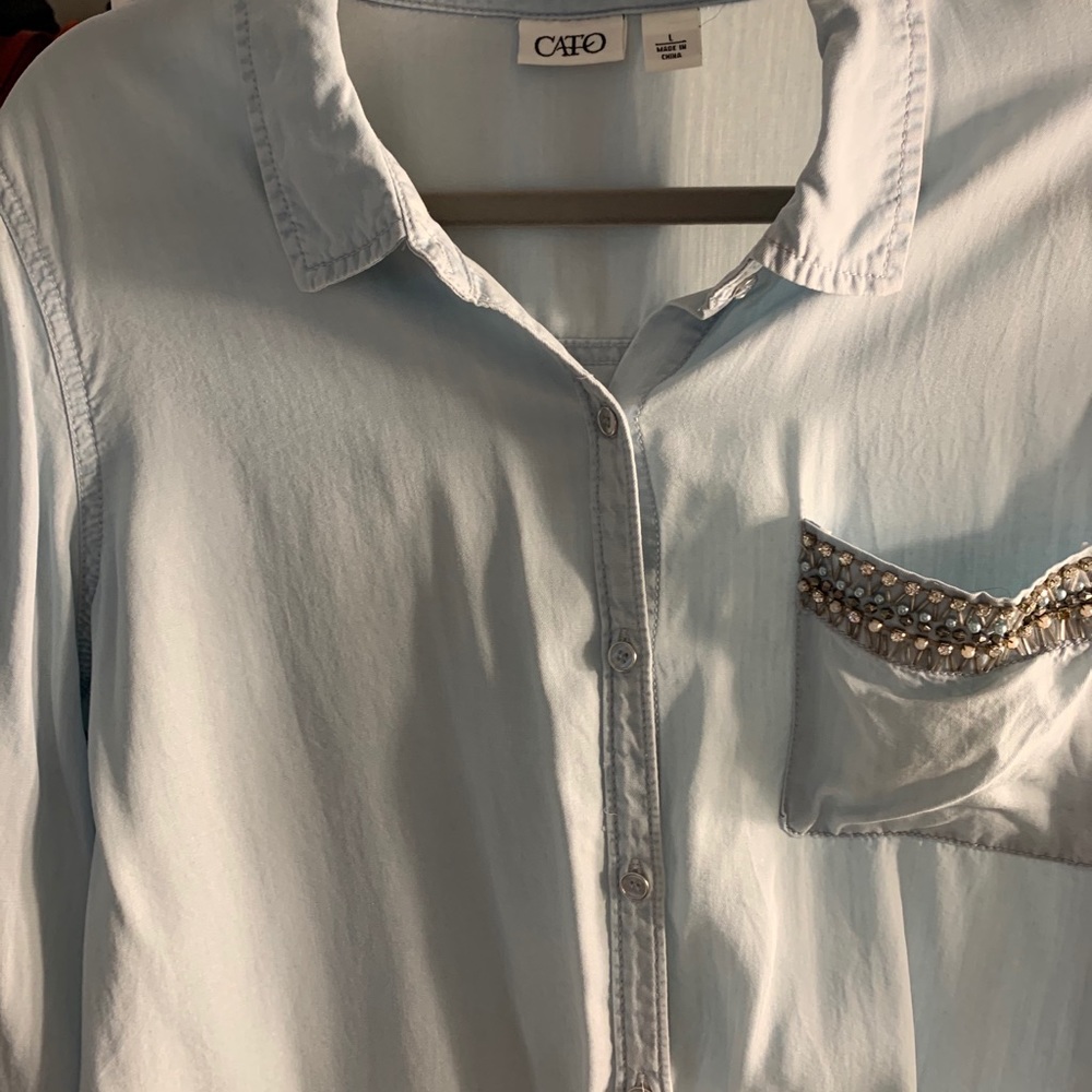 Cato Light Blue Blouse